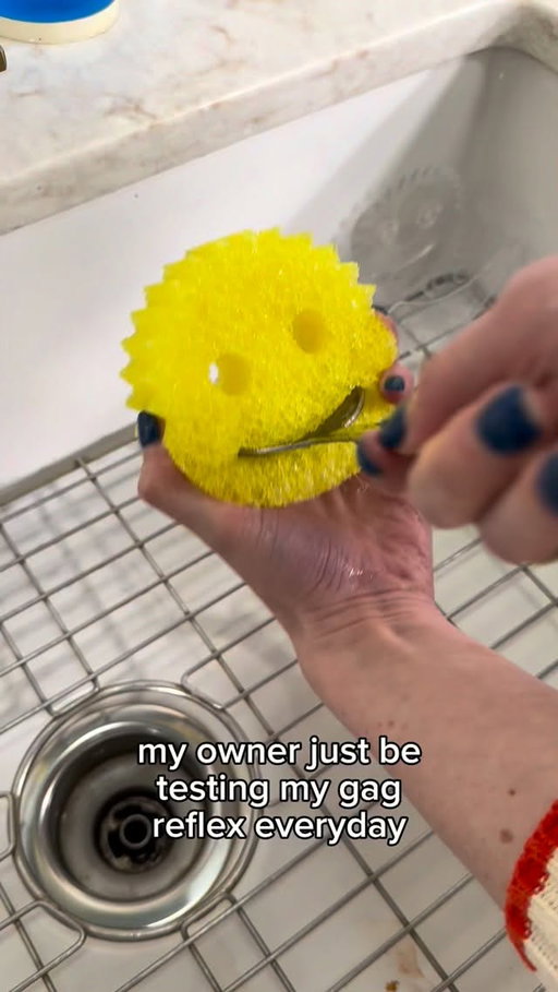 throat 🐐 #scrubdaddy