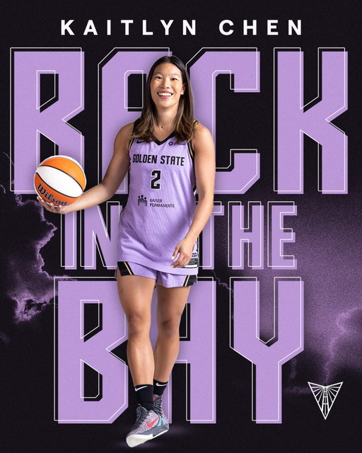 Heat on the hardwood, spark on the sideline — Kaitlyn Chen is coming back to the Bay.

We have signed @kaitlyn.chen to a Training Camp Contract.