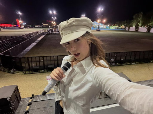 coachella i’ll see you at 8:40pm tonight at the outdoor theatre ✨🩰✨🩰✨🌟🌟🌟 eeeep im so excited!!!!
