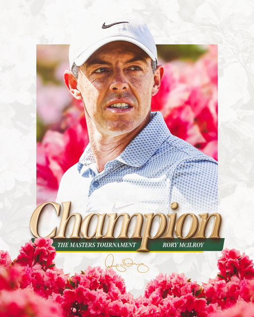 BACK-TO-BACK AT AUGUSTA!
@RoryMcIlroy wins @theMasters for his second green jacket.