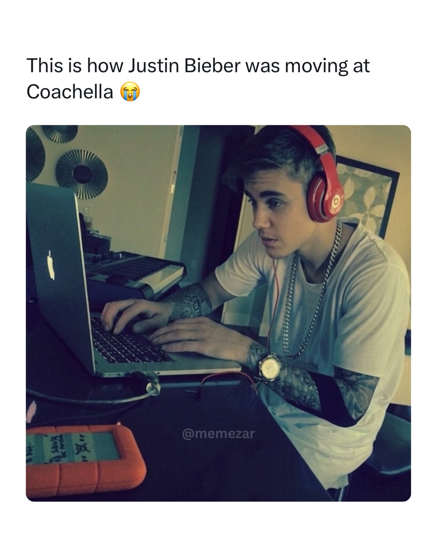 Swipe 😭➡️ Bro just headlined Coachella and went straight back to “locked in” mode

Coachella 2026 marked a huge comeback for Justin Bieber as he headlined the festival for the first time in his career. Performing on April 11 and 18, he blended new tracks from his SWAG era with his biggest hits, giving fans a nostalgic but emotional set.

The performance quickly became one of the biggest highlights of the festival. With surprise guests, insane crowd energy, and “Bieberchella” taking over social media, it felt like more than just a show.. it was a full return moment after years away from major touring.

Like this content? Follow @memezar for more ❤️

#memezar #justinbieber #coachella2026 #memesdaily