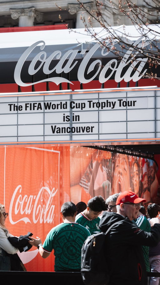 Vancouver is ready to feel it all! #AllTheFeels #FIFAWorldCup #TrophyTour #CocaCola