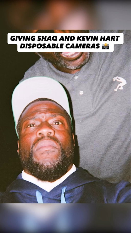 This is what happens when you give Shaq and Kevin Hart disposable cameras for the night 😂