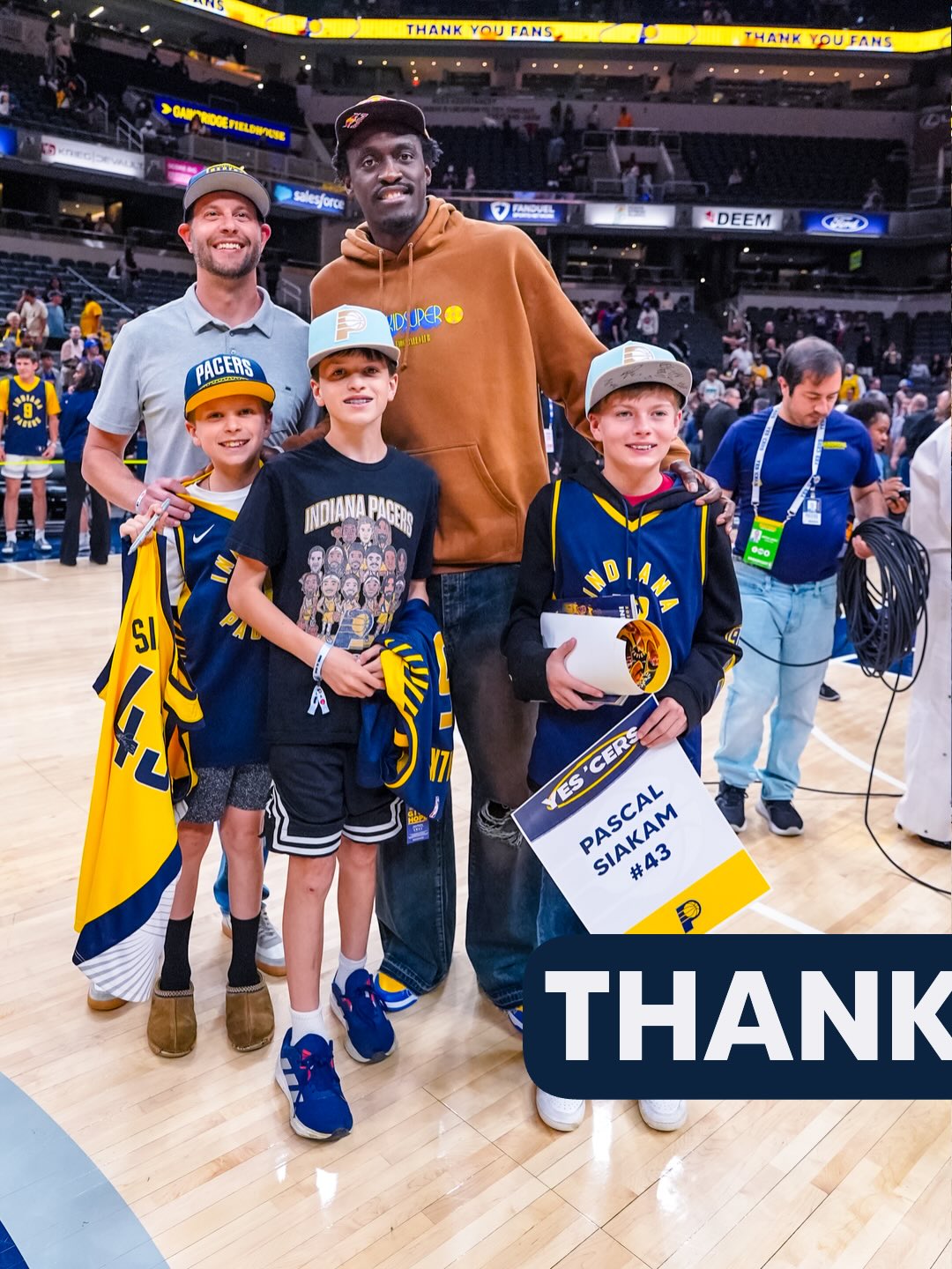 This is Indiana.

Thank you for your support all season long, Pacers Nation 💙💛

Fan Appreciation night presented by @krogerco.