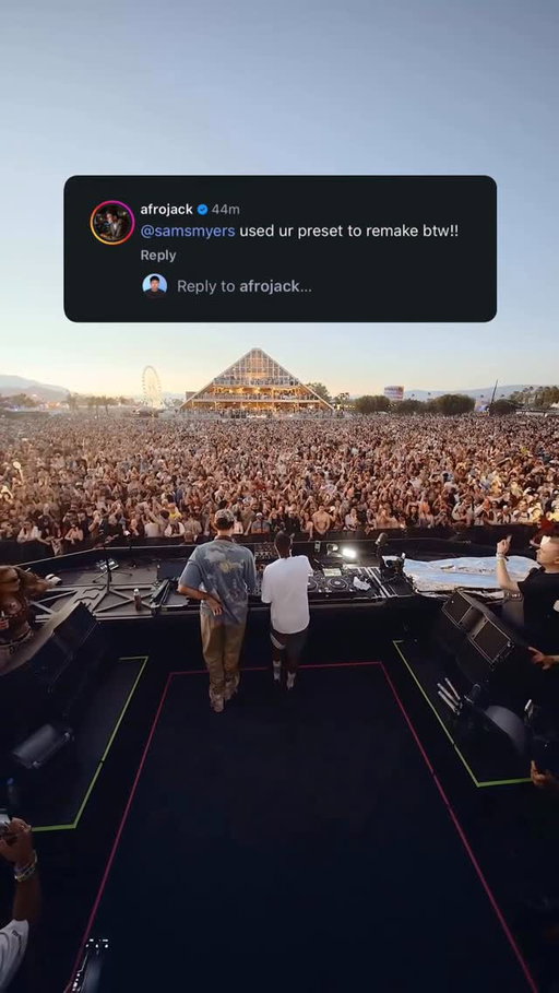 @afrojack 🤝 samchella