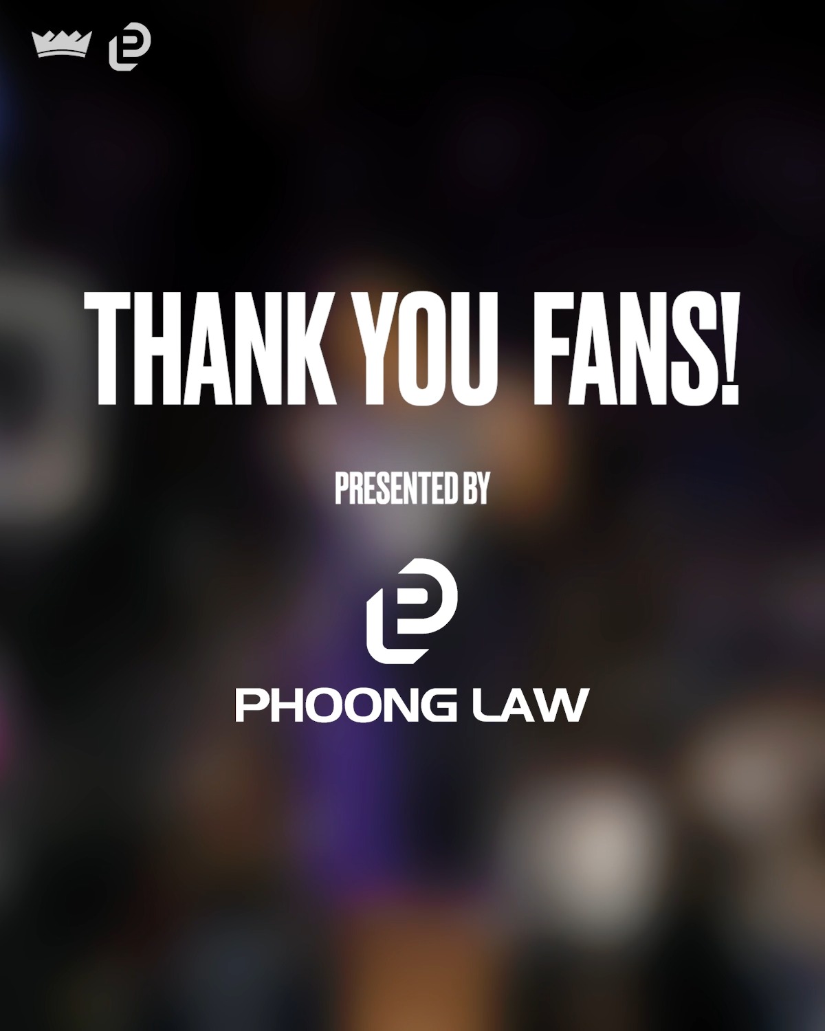 Thank you Kings fans for bringing the energy, passion, and unwavering support all season long 💜 Continue the support at Kings.com/PurplePromise 
 
presented by @phoonglaw