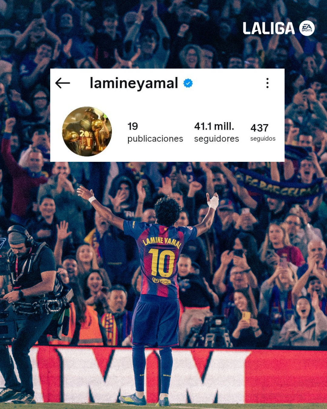 Lamine Yamal inspired by LeBron James for the final stretch of the season 👑🐐

Greatness inspires greatness ✨

#LALIGAAmerica
