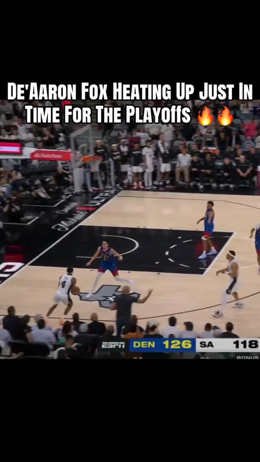 De'Aaron Fox playoff mode activated 😭😭 #deaaronfox #victorwembanyama #sanantoniospurs #nba #wemby