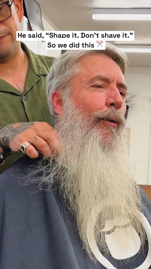A proper beard trim. Great shape.