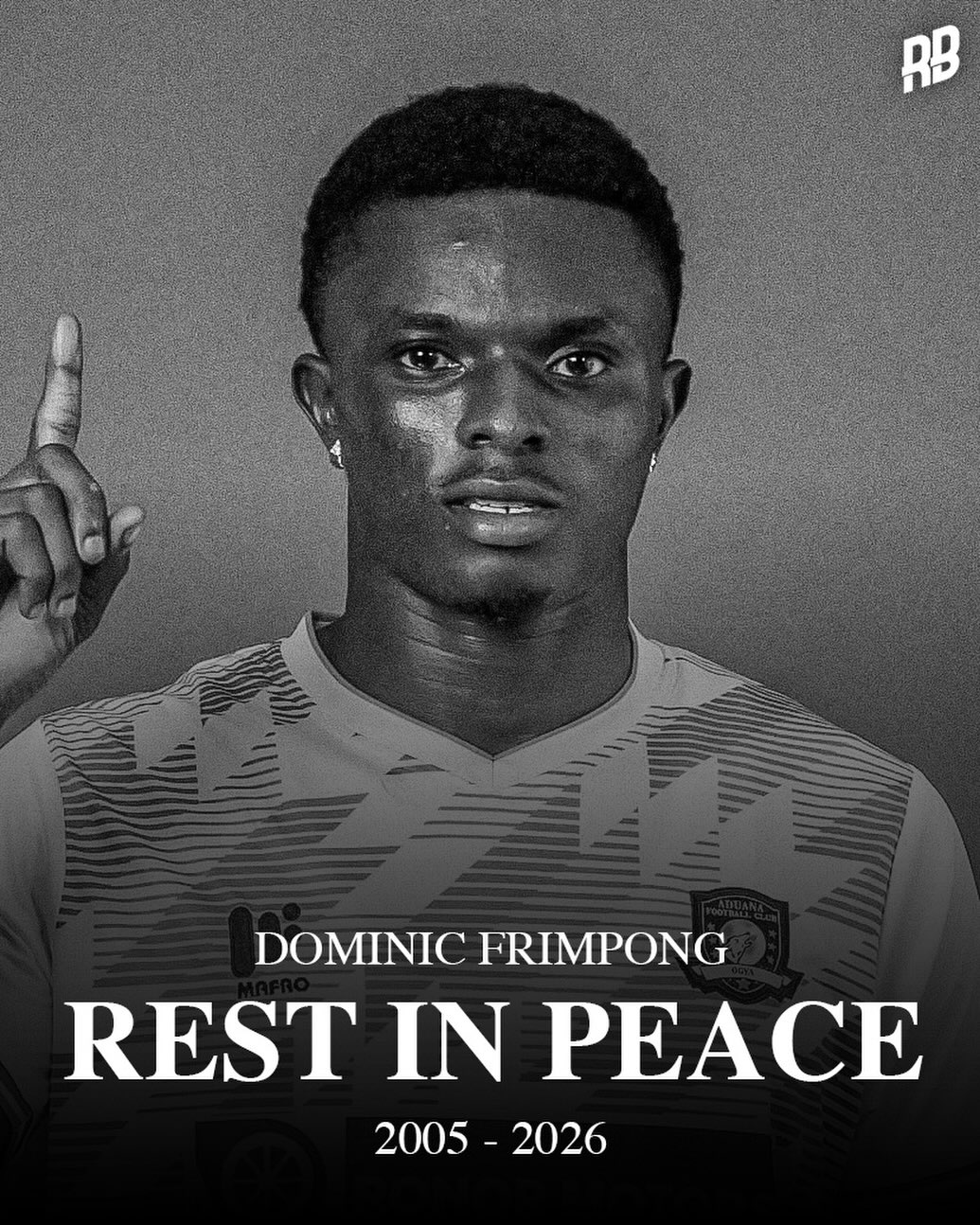 This is so sad… Ghana Premier League club Berekum Chelsea have confirmed that 20-year-old baller Dominic Frimpong has sadly passed away. 💔

The team bus was attacked by armed robbers on their way from a league game, which ended up in Dominic being fatally shot.

Taken way too soon. Sending love & prayers to all his family, friends & team mates. Rest in peace. 🙏🏽🕊️