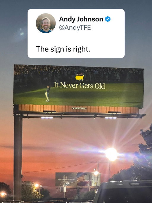 The Masters always delivers.

Until next year, Augusta National.