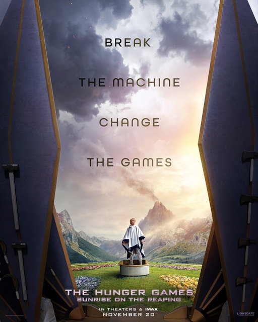 Break the machine. Change the Games.  #TheHungerGames: Sunrise on the Reaping – in theaters & IMAX November 20, 2026.