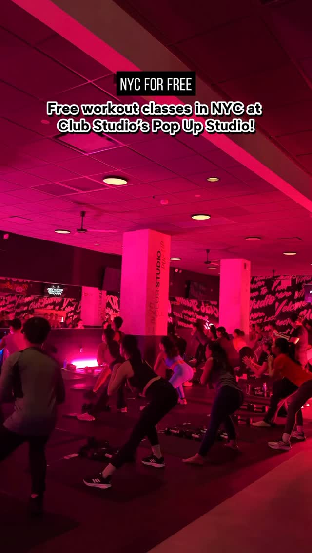 FREE workout classes in New York City at Club Studio’s pop-up studio!

That’s right, all classes are FREE – think strength, pilates, yoga, even redlight therapy.

@ClubStudioFitness is opening locations across the city in Manhattan, Brooklyn and Queens that combine boutique-style fitness classes with full-service gyms.

They have this pop-up location on W 37th until their first studio opens, and it’s your chance to try some of their signature classes, completely free.

Comment “CLUBSTUDIO” for a 30-day pass to begin reserving your free classes today! 
*If you got a 3 day pass, when you book your first class and go in person, the Club Studio team will help you sign up for a 30 day pass!

📍 321 West 37th St. New York, NY 10018 

#ClubStudioCollab #nycforfree