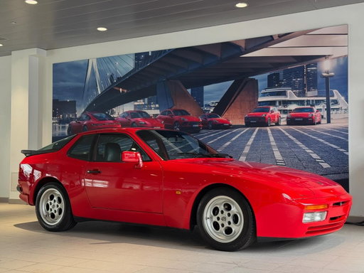 Who doesn’t love a red 944 Turbo? This gem just came in for service and it looks even cleaner in person that it does in the photo. #porsche944turbo #944turbo #porscheclassic