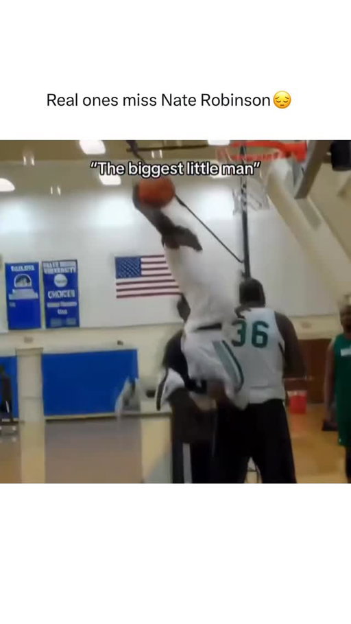 Nate Robinson was one of the most explosive and entertaining players the league has ever seen, especially for his size. Standing at just 5’9”, he played like he was 6’9”, attacking the rim with zero fear and throwing down dunks that didn’t even look possible. Every time he stepped on the court, it felt like something crazy could happen.

What made Nate special was his energy and confidence. Whether he was scoring, defending bigger players, or sparking a comeback, he played with a level of intensity that lifted his entire team. He didn’t just fit into the game, he disrupted it, proving that heart and effort can outweigh size.

His three dunk contest wins say everything about his impact. He wasn’t just competing, he was putting on a show and making people believe anything was possible. Nate Robinson wasn’t just good, he was unforgettable, and one of the most unique players the NBA has ever seen.

Follow @basketballnews for more content like this 🚨