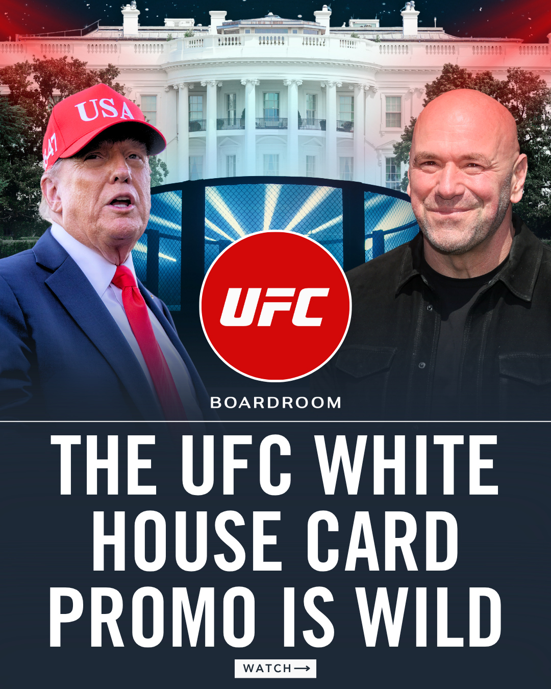 The ‘UFC Freedom 250’ trailer previews a stacked fight card set for the White House, headlined by Ilia Topuria defending his lightweight title against Justin Gaethje and a heavyweight showdown between Alex Pereira and Ciryl Gane for an interim belt.⁠
⁠
Sean O’Malley is set to return at bantamweight, Michael Chandler faces rising lightweight Mauricio Ruffy, Bo Nickal continues his middleweight climb, and Derrick Lewis meets Josh Hokit as part of the seven-fight showcase.⁠
⁠
Scheduled for June 14, the card will also feature a special $1 million bonus pool tied to Crypto.com’s 10th anniversary.⁠
⁠
(🎥: @ufc)
