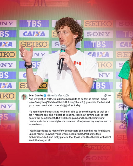 Not every race is about winning. Olympian Evan Dunfee reminded us that sometimes, it’s about showing up anyway. ❤️🇨🇦⁣
-⁣
Toutes les courses ne se gagnent pas. L’olympien Evan Dunfee nous rappelle que parfois, il s’agit simplement de se présenter malgré tout. ❤️🇨🇦