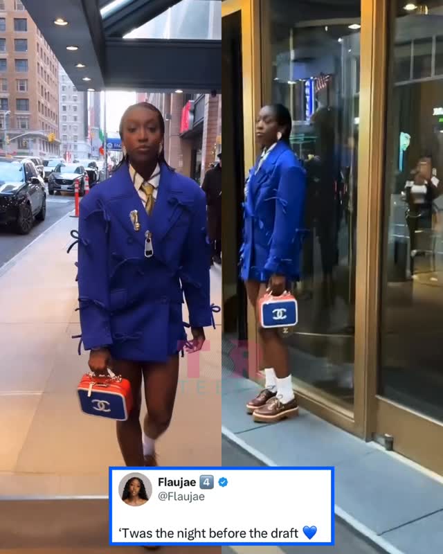 #TSRTFashion: #Flaujae serving a fashion moment in New York City ahead of tonight’s WNBA Draft 🔥 (✍🏽: #TSRStaffKH)
