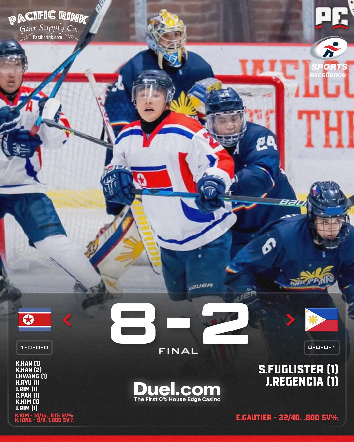 The first day of the 2026 IIHF D3B World Championship has kicked off!

North Korea 🇰🇵 dismantled the Philippines 🇵🇭 to open their tournament with a win. Ju Won Rim led the way with a 2G, 3PT performance for the Koreans.

Uzbekistan 🇺🇿 exploded for 26 GOALS in a embarrassing win over Mongolia 🇲🇳. Salokhiddin Azimov and Vadim Kravchenko each had SEVEN-point affairs for the Uzbeks.

The hosts, Hong Kong 🇭🇰 dismantled Luxembourg 🇱🇺 in a 7-1 victory in front of their fans. Bryan Tang (@bryantang10) led the way with a 4-point performance. @hkpandaofficial LEGEND Yi Yam had a point.

Credits to @lavender_dewolf @lavender_hockey_photography for the image on the Hong Kong game. She's going to hopefully be able to get us images for all the games at the tournament which helps me immensely with the coverage of lower end tournaments like this.