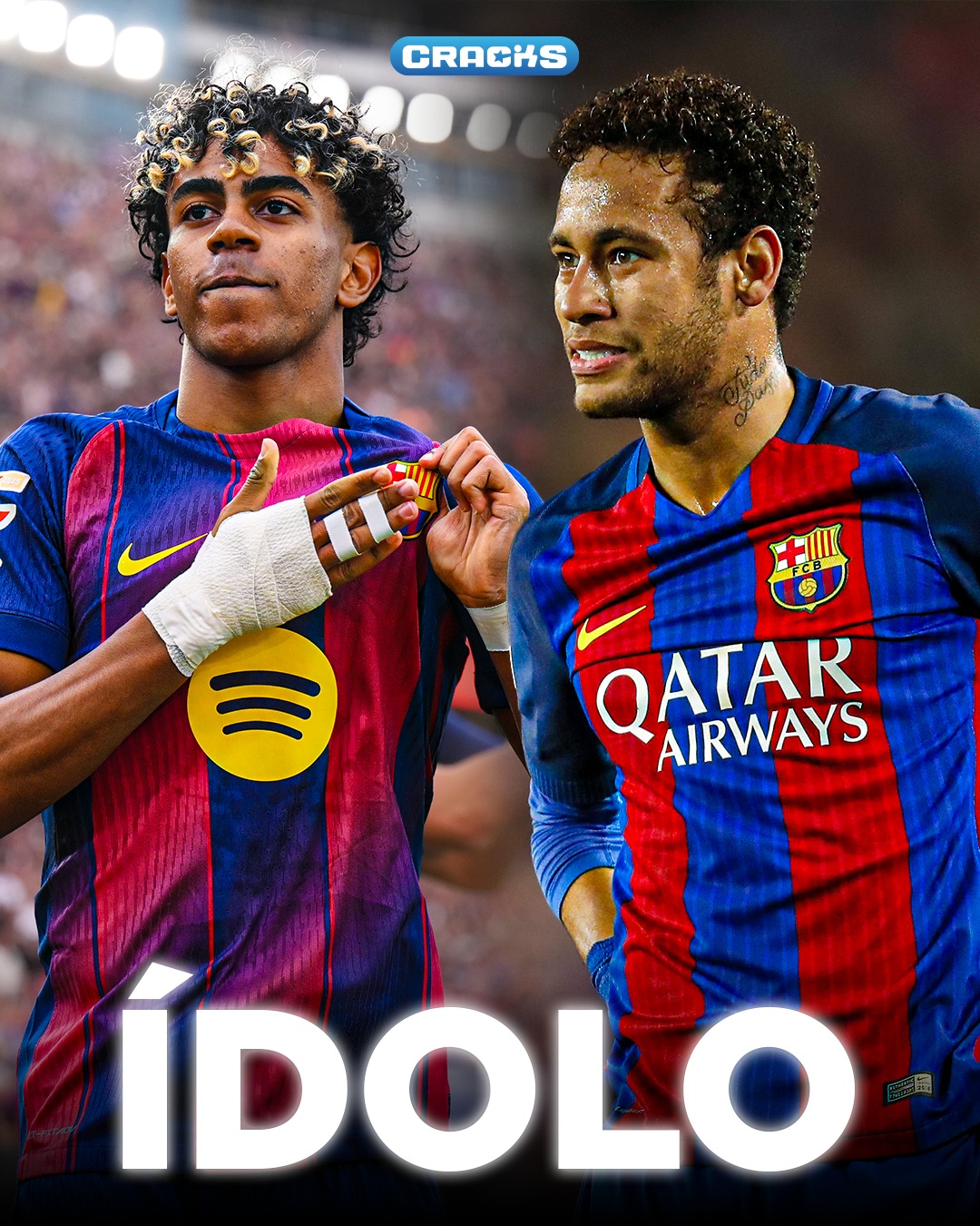 🚨✨ NEYMAR COMO EJEMPLO PARA REMONTAR 

Lamine Yamal fue preguntado sobre la histórica remontada del Barça 6-1 al PSG… y no ocultó su admiración. 👀

🗣️ “He visto ese partido muchas veces… Neymar ha marcado mi infancia y es mi ídolo.”

El joven culé destacó el impacto del brasileño:
🗣️ “Pagabas la entrada solo por verle… le estaré agradecido por lo que le dio al fútbol.”