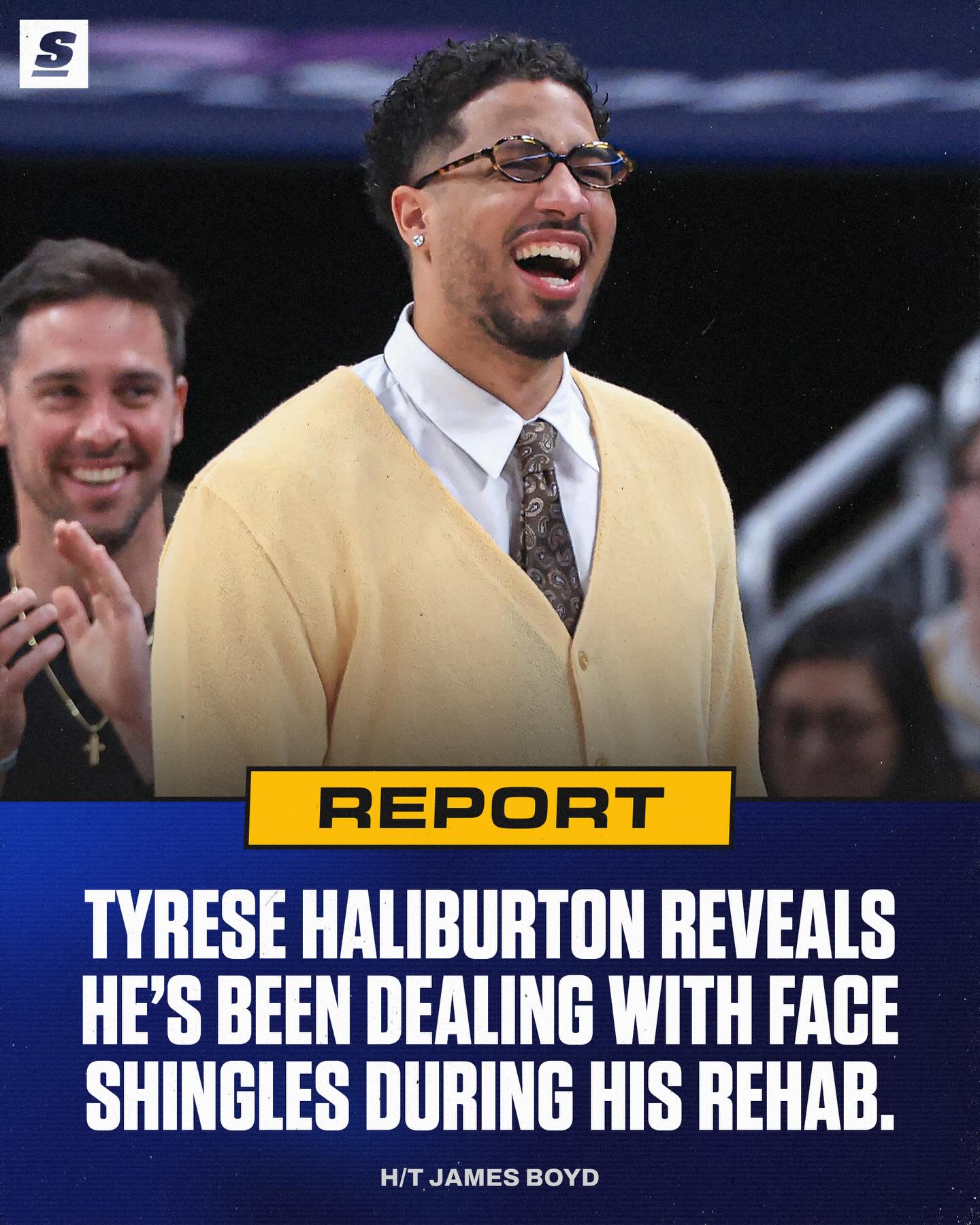 Tyrese Haliburton speaks on dealing with shingles, which has caused him nerve pain and weight gain in the past few months. 🙏
[via James Boyd]