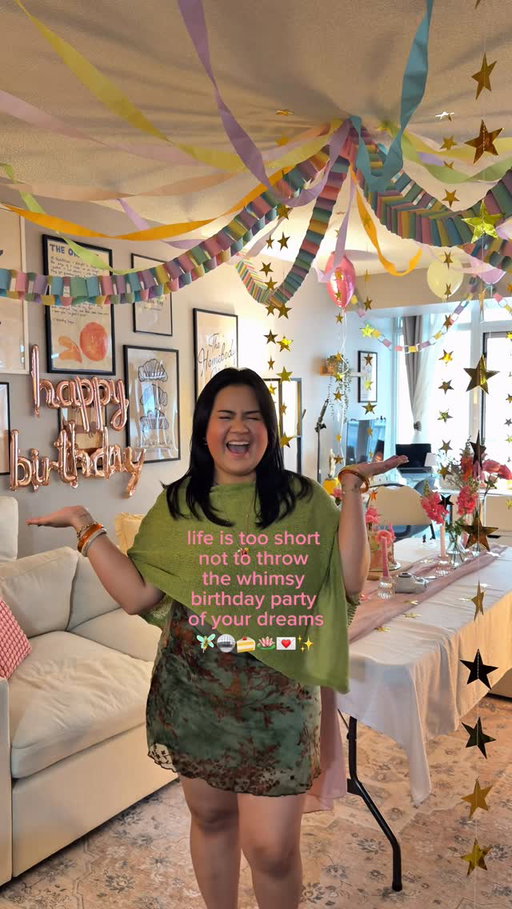 just threw the whimsy bday party of my dreams for my 29th birthday!! 🧚🏻🪩💌🍰🪷✨

#ugc #contentcreator #whimsy #birthday #reels
