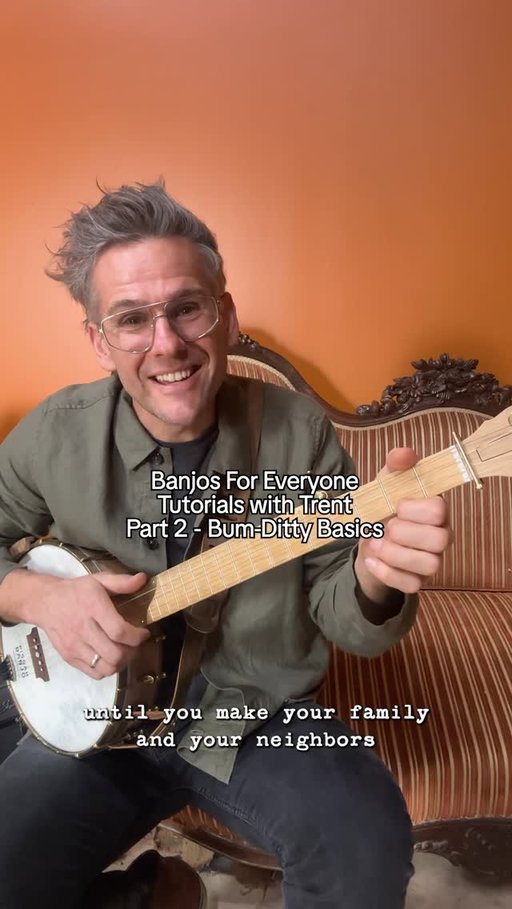 🪕 Part 2 of our Banjo Basics series is here!

Today Trent is breaking down the “bum-ditty,” the core of clawhammer banjo.

If you caught Part 1, this is your next step. And if you’re just jumping in, check out the first episode to get filled in.

Stick with it, keep it simple, and remember, banjos are for everyone!

#folk #thesteelwheels #banjo #banjotutorial #folkmusic