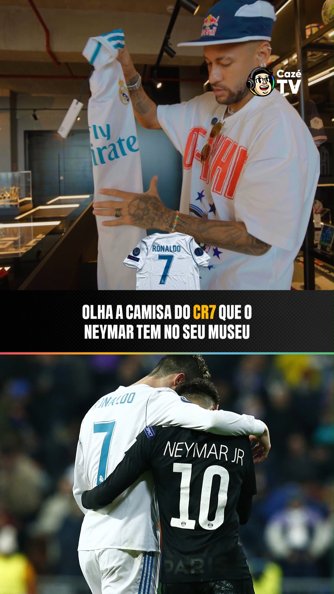 ESSA AÍ É PESADÍSSIMA! 🤯🔥

Dá só uma olhada na camisa que o Neymar tem no seu museu... 😱🇵🇹 Simplesmente a camisa que Cristiano Ronaldo conquistou a 13ª Champions com o Real Madrid em 2018...

Essa você queria, pode confessar! 😅

🚨 TODOS OS JOGOS DA COPA DO MUNDO VOCÊ ASSISTE NA TELA DA CAZÉTV

📹 Canal Neymar Jr
📸 Gonzalo Arroyo Moreno/Getty Images

#Original #CopaNaCazéTV #Neymar #CoberturaCazéTV