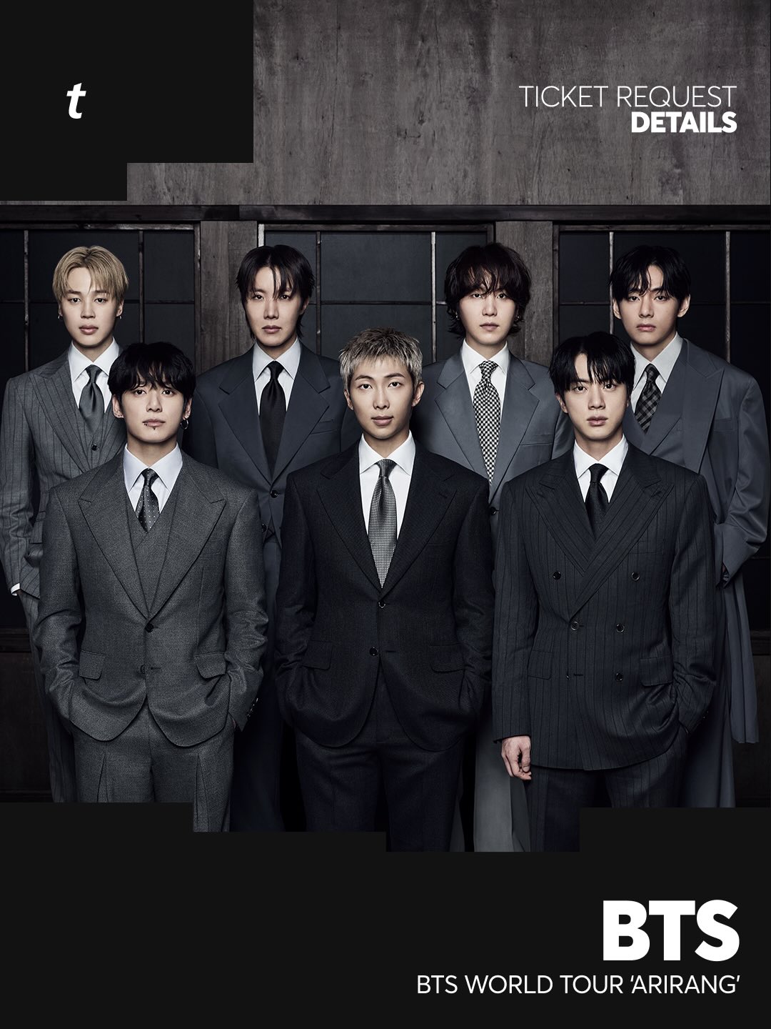 Ticket Requests for BTS WORLD TOUR ‘ARIRANG’ are now open for U.S. and Canada Shows until Tue, Apr 14 at 11PM ET

In this gallery, we’ll be going over:
• How to be Eligible for the Ticket Request process
• How the Ticket Request process works
• Ticket Limits
• And other Frequently Asked Questions regarding the Ticket Request process

Swipe for more info.
Link in bio to request tickets.