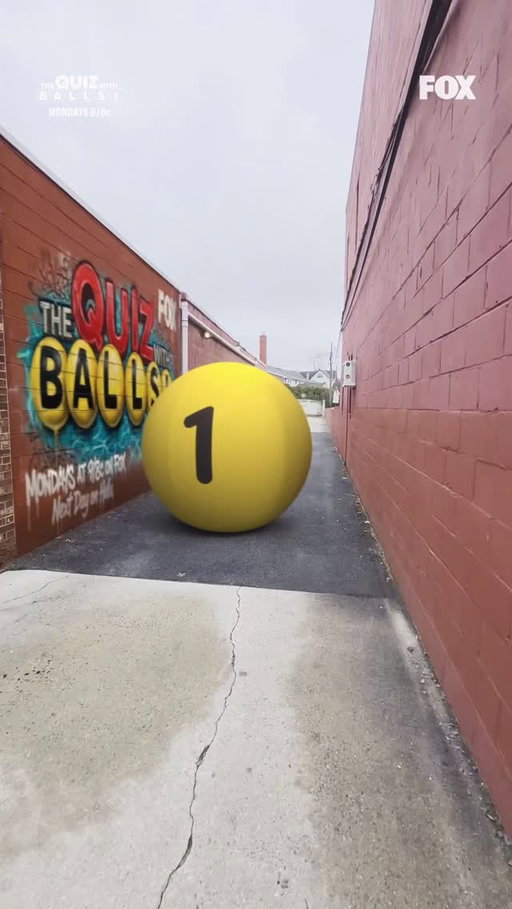 #ad Don’t turn around. The Quiz With Balls is coming 🫣🟡🙌 Tune in Mondays at 9/8c on FOX, Next Day on Hulu. @realityclubfox #thequizwithballs