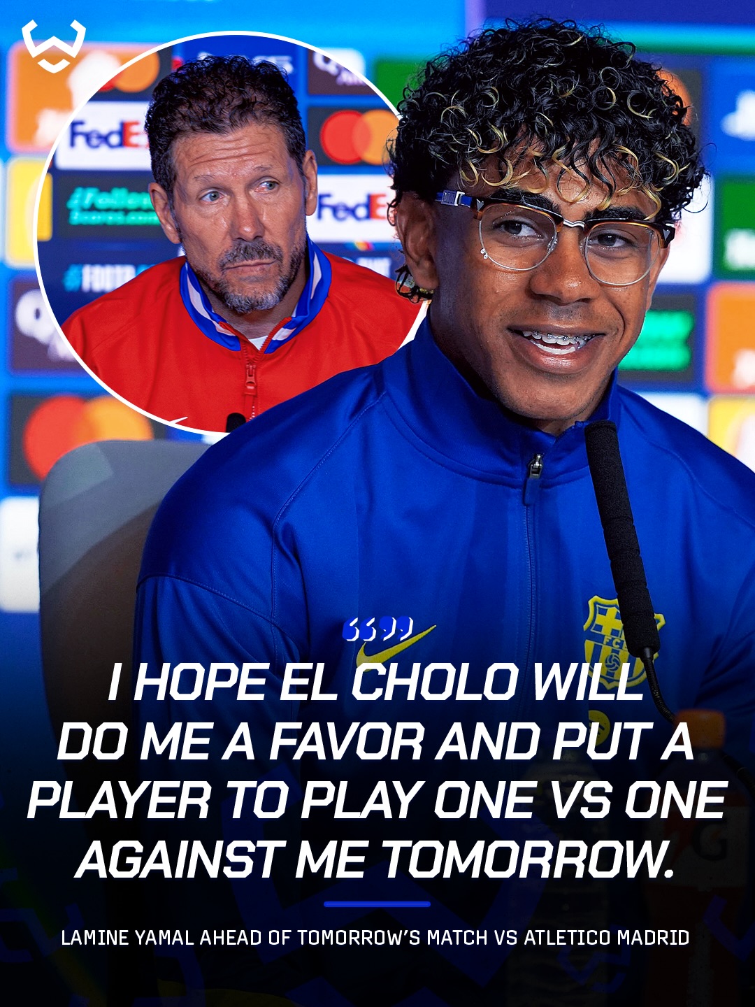 Lamine Yamal is ready. Barcelona are ready. 😤🍿

“It’s not over, the comeback is very possible.”