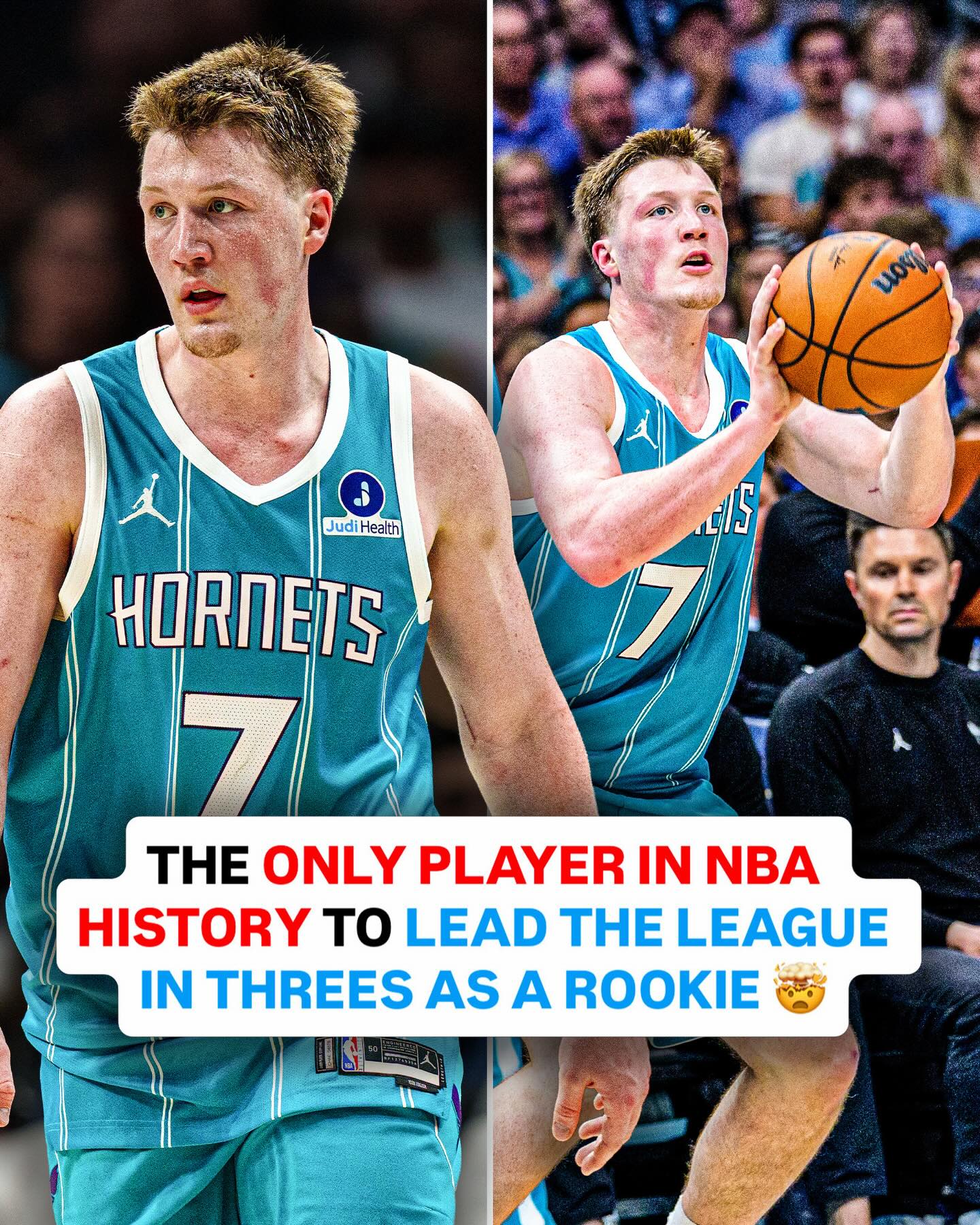 Kon Knueppel had a HISTORIC rookie season 😳

The first player in NBA history to lead the league in three-pointers as a rookie. This milestone has been turned into a new autographed trading card 👀