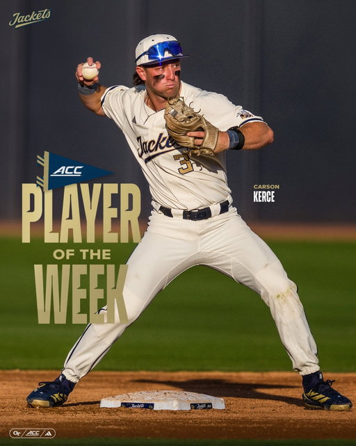 𝐀𝐂𝐂 𝐏𝐥𝐚𝐲𝐞𝐫 𝐨𝐟 𝐭𝐡𝐞 𝐖𝐞𝐞𝐤

@carsonkerce slashed .667 / .688 / 1.067 to help extend the Jackets’ winning streak to 12-games 😤

#StingEm🐝 x #WreckHavoc