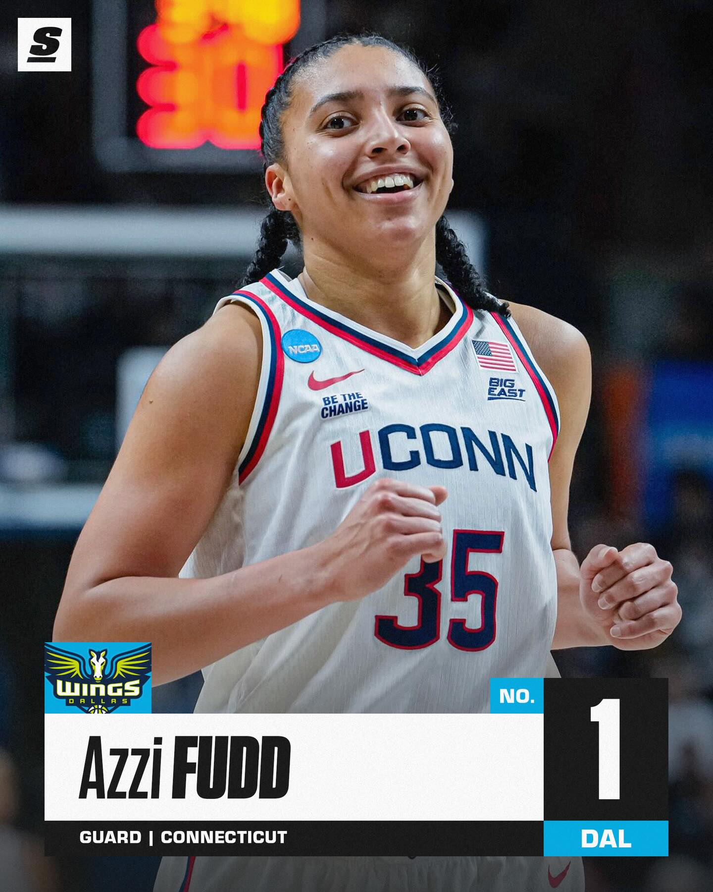 AZZI FUDD GOES FIRST TO DALLAS 🙌👀