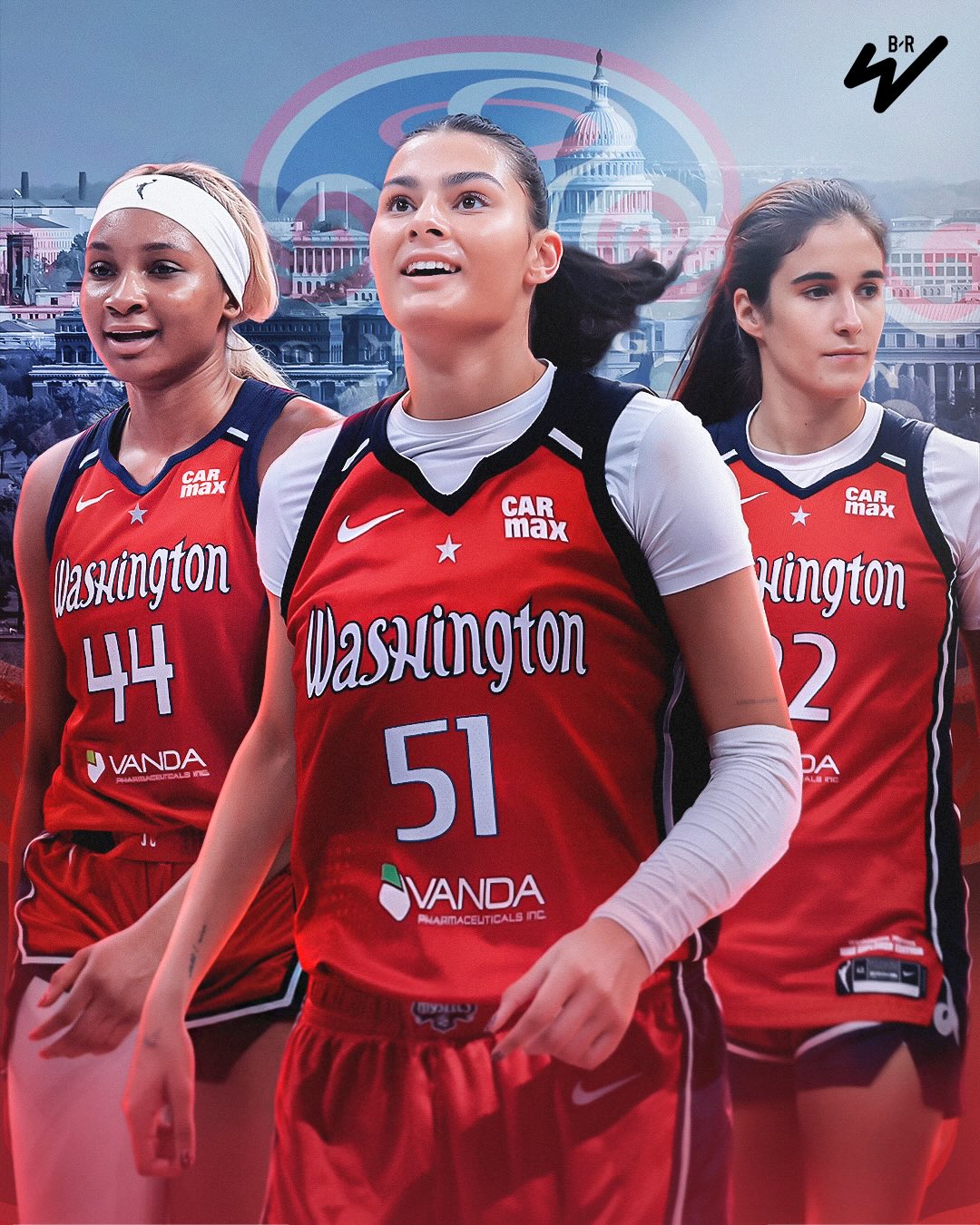 With the No. 4 pick in the WNBA draft, the Washington Mystics select Lauren Betts.

Teaming up with Sonia and Kiki 👀