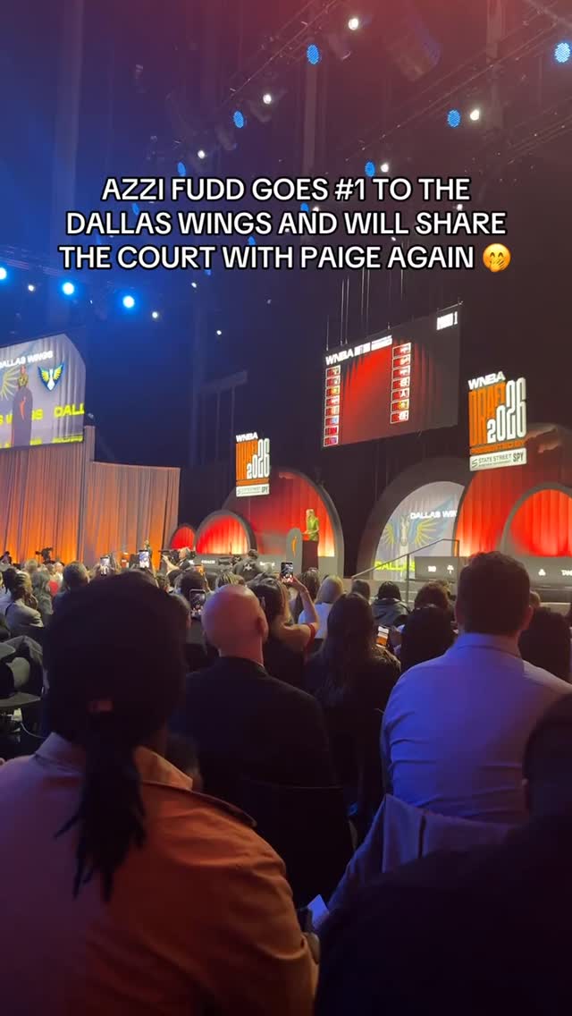 Azzi goes #1 overall in the 2026 WNBA Draft 🤭 

#wnbadraft #WNBA #wbb #womensbasketball
