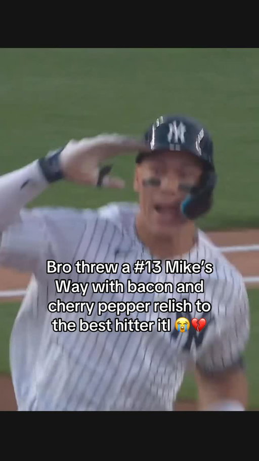 Throwing that to Aaron Judge is certainly a choice 😭