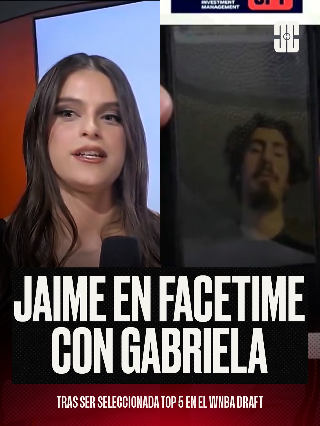 Jaime Jáquez Jr del Miami Heat en FaceTime con su familia luego de que su hermana fuera seleccionada en la quinta posición del WNBA Draft 2026 por el Chicago Sky. Familia Mexicana! 🇲🇽❤️
