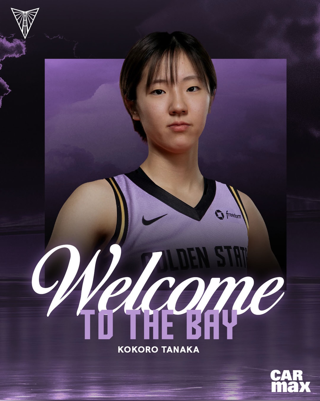 From Osaka, Japan to Oakland, California, with the 38th pick in the 2026 @WNBA draft, we select @tanakakokoro_26 💜

田中こころ選手、ヴァルキリーズへようこそ！

@carmax | Golden State Valkyries Draft