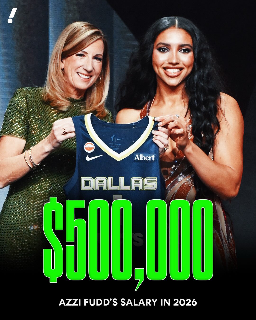 With the new WNBA CBA, Azzi Fudd will make $421,169 more than last year’s No. 1 pick Paige Bueckers received 🤯

(via Spotrac)