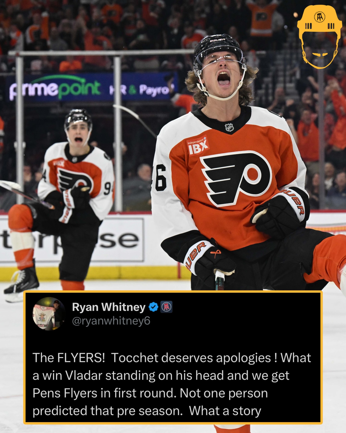 THE FLYERS ARE HEADED TO THE STANLEY CUP PLAYOFFS!