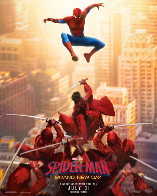 New teaser poster for Spider-Man: Brand New Day. In theatres July 31. 🕷️