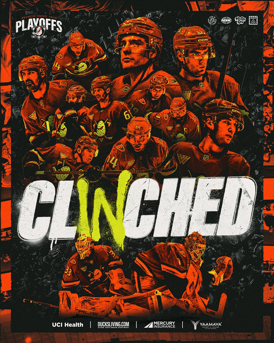 YOUR ANAHEIM DUCKS ARE BACK IN THE STANLEY CUP PLAYOFFS!!!! #FlyTogether