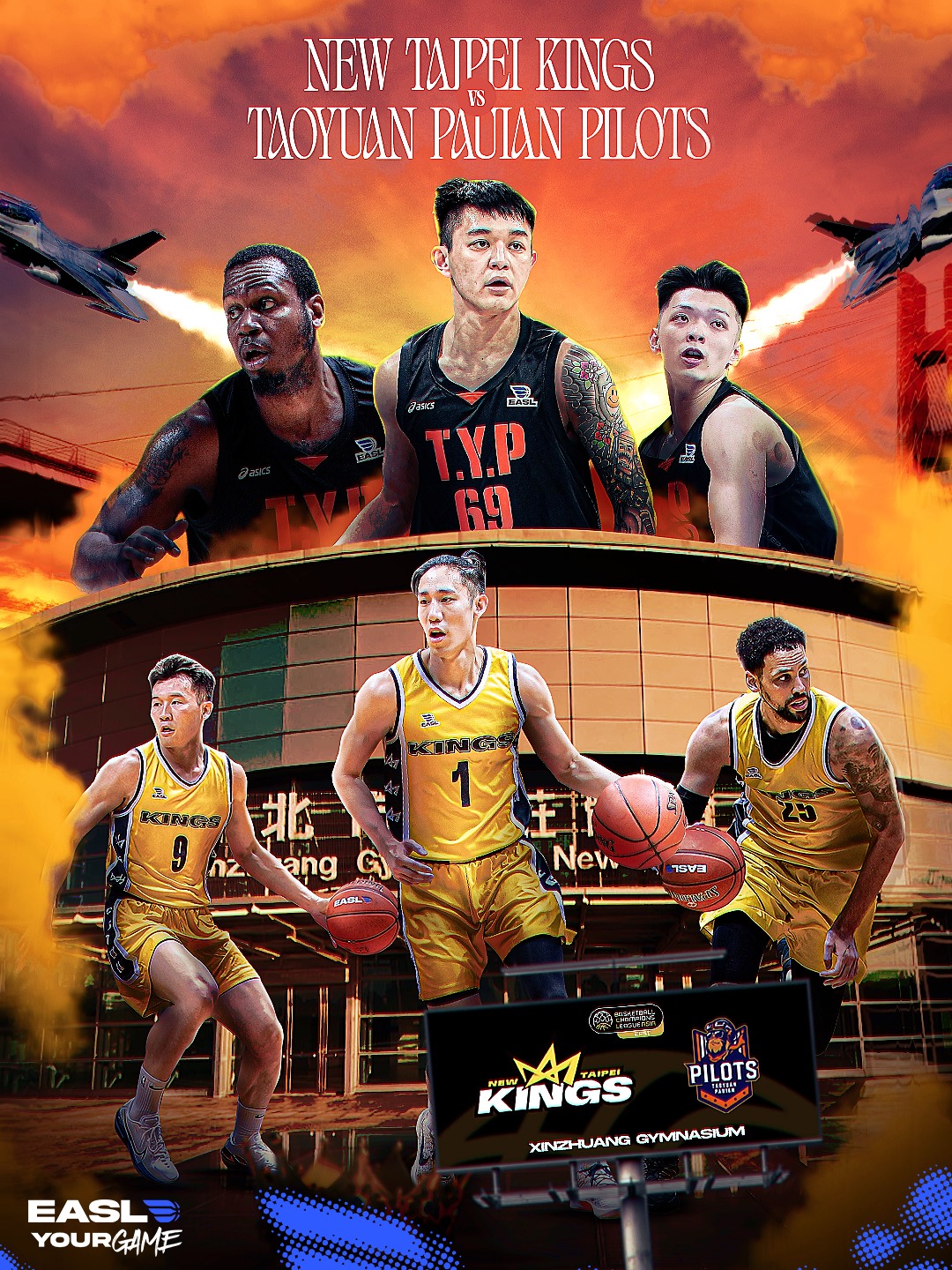 BIG-TIME BCL MATCHUP 🤩 

@taoyuan_pilots_official and @newtaipeikings face off TONIGHT in the @bclasia East 

Two EASL teams competing out of season? Sign us up 🫡
 
#EASL #YourGame #TYP #NTK