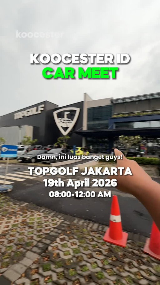 Tempat golf ini mau dijadiin tempat CAR MEET?!

Car Meet Koocester akhirnya dateng ke Indonesia dan akan dilaksanakan di Topgolf Jakarta!

Tempatnya luas banget, parkiran panjang sampe ujung, ada makanan, minuman, live music juga jadi gak bakal bosen di sini 🔥

Ada guess the car contest yang BERHADIAH juga lho 👀 

Acara ini akan berlangsung di:

📆 Minggu, 19 April 2026
⏰ 8 AM - 12 PM
📍 Topgolf Jakarta, Fatmawati, Jakarta Selatan

Kami tunggu kedatangannya ya!! 🤩