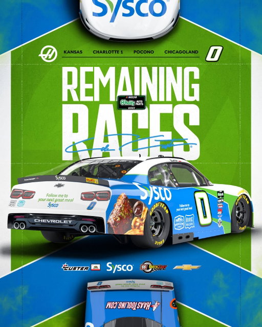 Guess who's back, back again? Cole is back, tell a friend. Cole Custer returns to the #NASCAR OReillyAP Series this Saturday at Kansas in the No. 0 for@ssgreenlightracing. 

@teamchevy | @syscofoodie | @colecuster