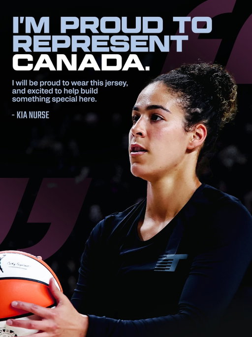 “This country has supported me throughout my career, and being part of the Tempo as the WNBA comes to Canada is incredibly meaningful.”

Welcome home, Kia. 🩵