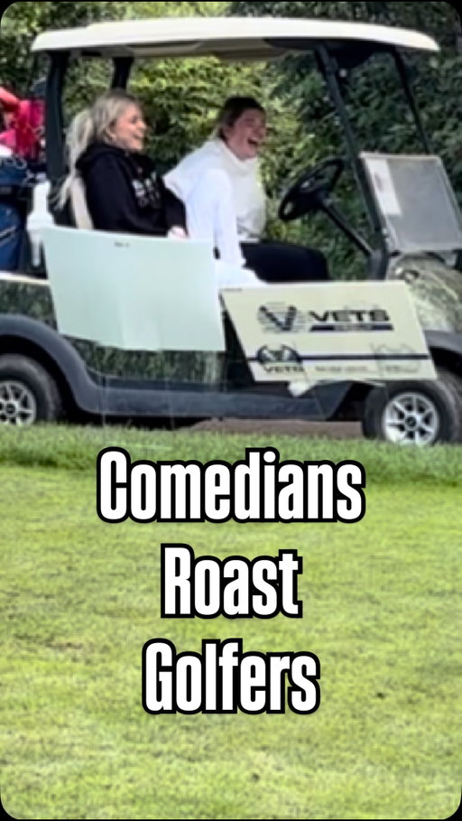 Beaks and chirps and no birdies 🤣 at the @greatoutdoorscf Heckle Hole, with @atomicimprov #golf #comedy #roast #alberta #golfer