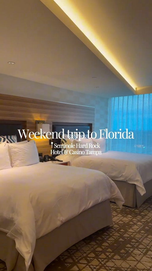 Weekend stay at @hardrocktampa 🎸✨🌴 Such a fun vibe + some much needed R&R at the Rock Spa