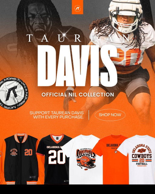 Taurean Davis Official NIL Collection is LIVE.

Rep the Cowboys, support the grind, and back Taurean.

Every purchase fuels the journey — let’s turn it up.

This drop is going quick.

Link in bio.